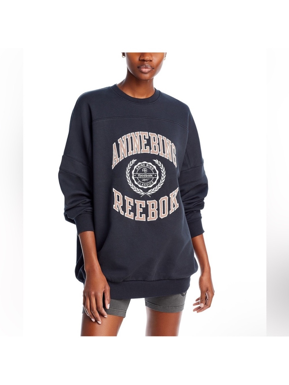 Anine Bing x Reebok Oversized Varsity Sweatshirt
